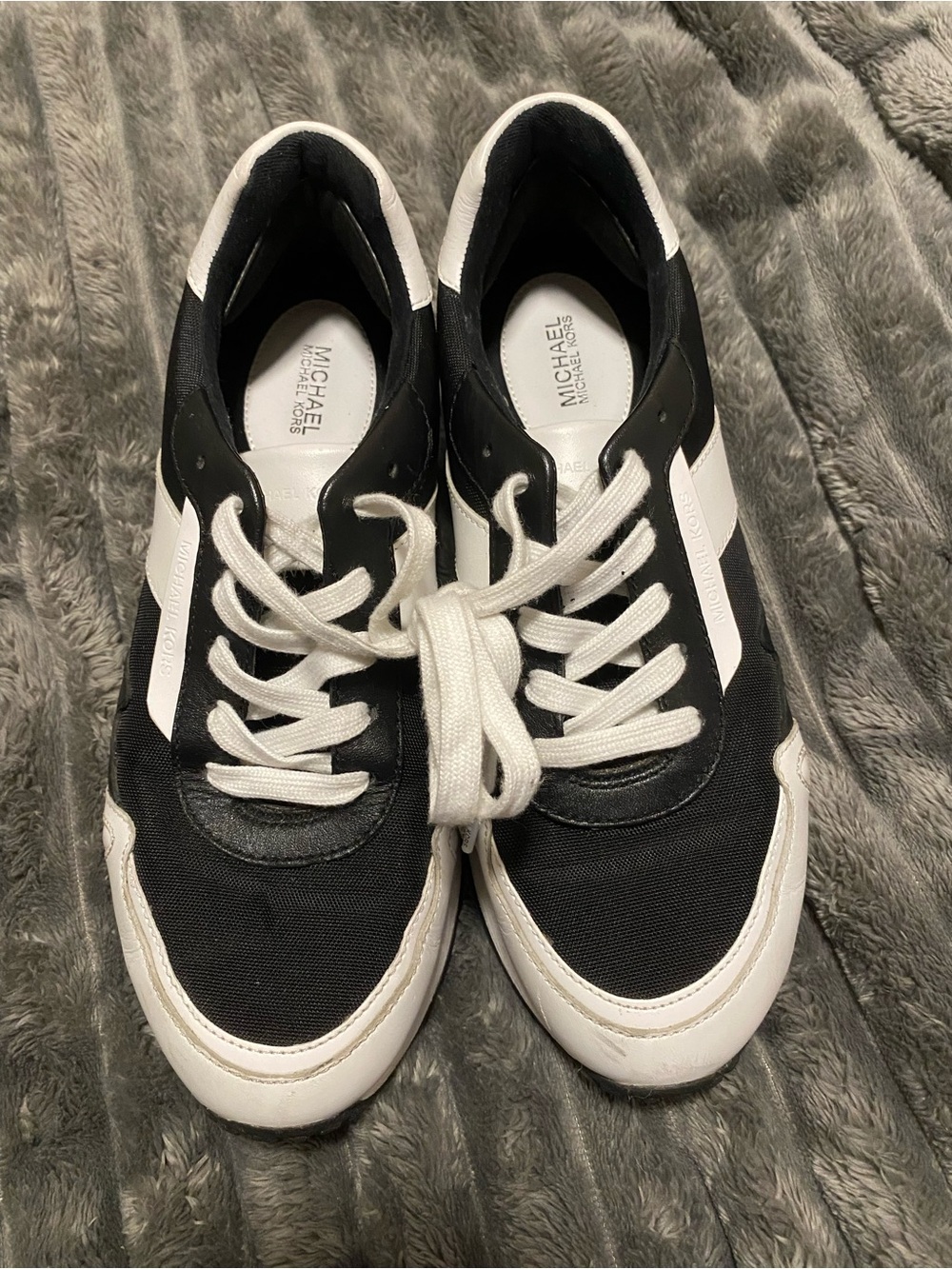 Michael Kors Black and White Women’s Low-Top Sneakers